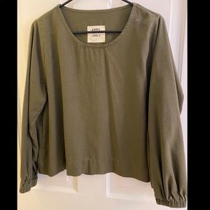 Jamie+ the Jones The Poof Top in Olive Size M